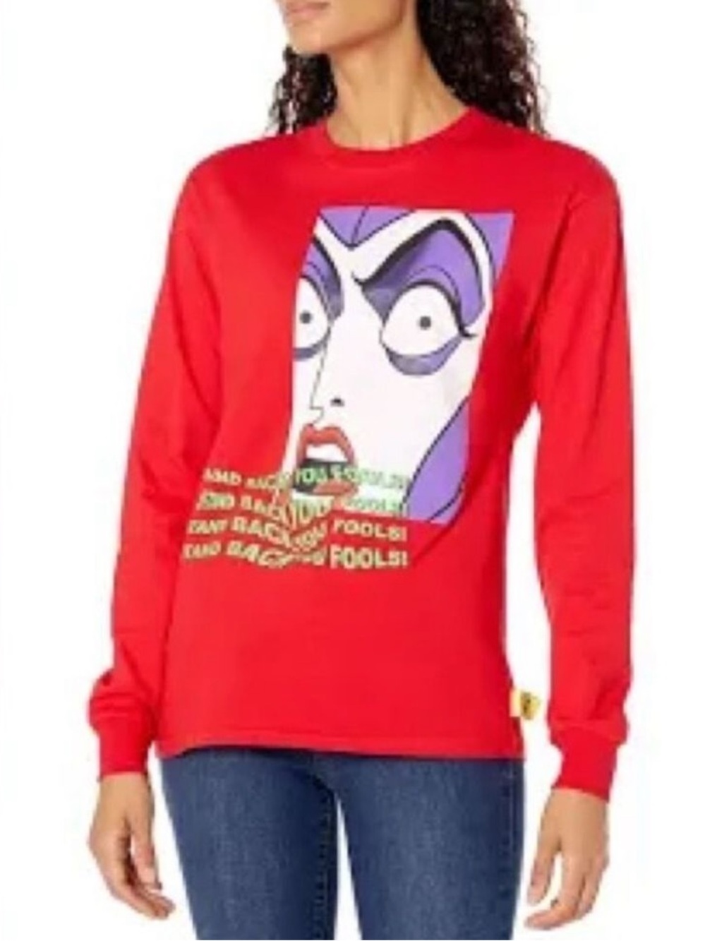 Disney Villains x Heidi Klum Wide Eye Maleficent Shirt - Size Medium